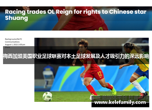 梅西加盟美国职业足球联赛对本土足球发展及人才吸引力的深远影响