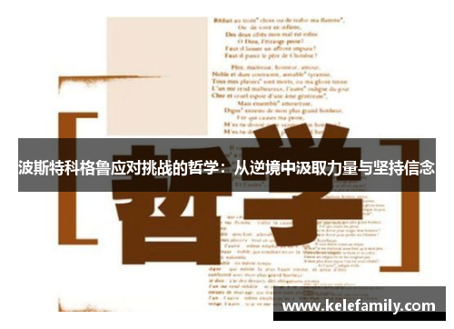 波斯特科格鲁应对挑战的哲学：从逆境中汲取力量与坚持信念